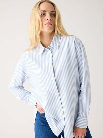KnowledgeCotton Apparel Blouse 'Oxford' in Mixed colors: front
