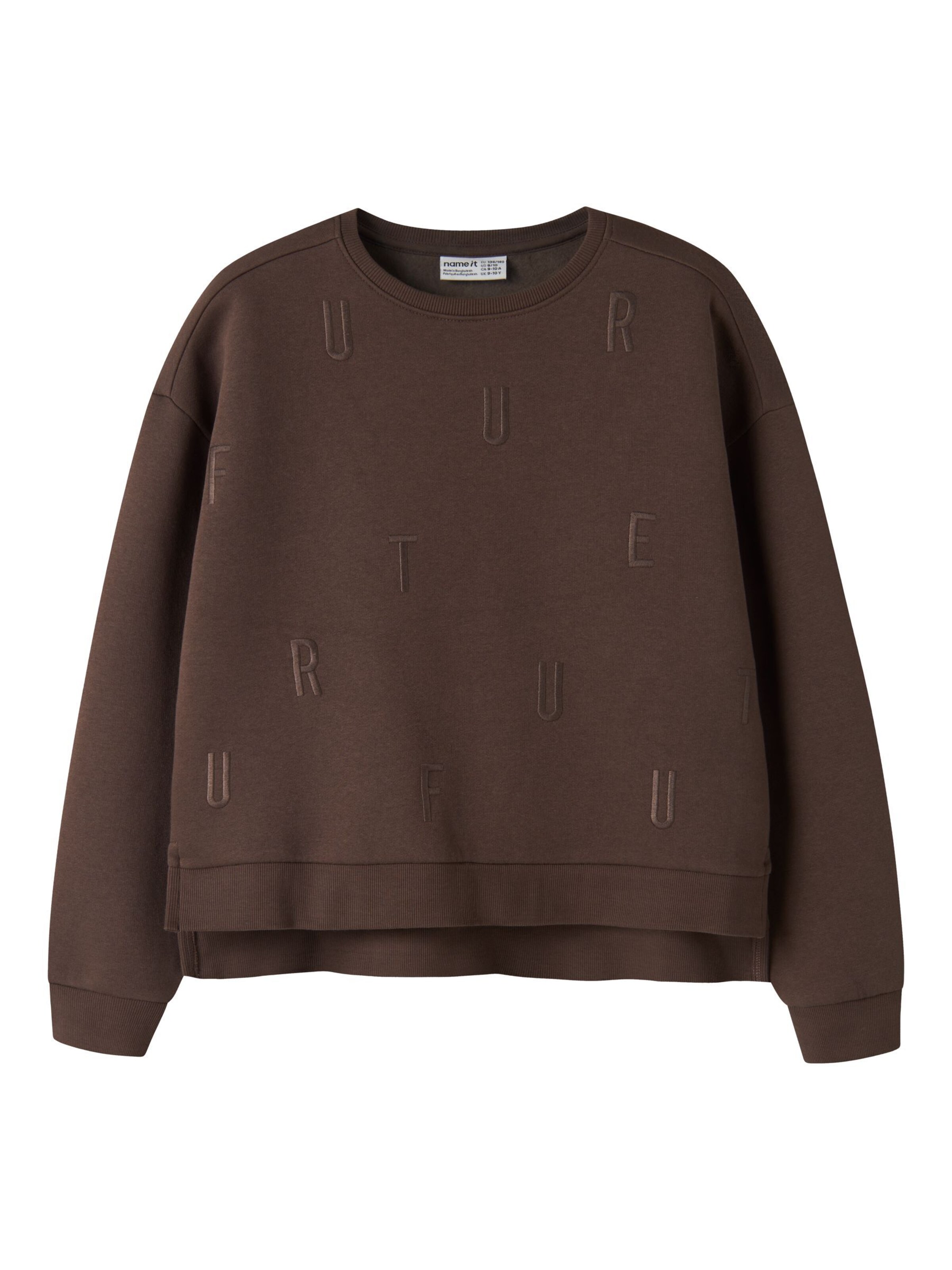 NAME IT Sweatshirt in Brown: front