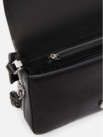 PINKO Taška přes rameno 'Pinko Sac Rabat Love One Slouchy Zip Mini Vite Noir' – černá
