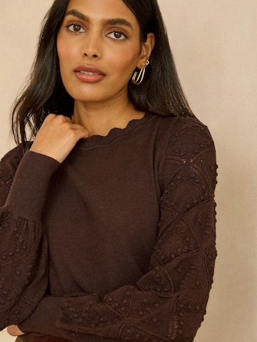 love & rosesPulover - smeđa boja