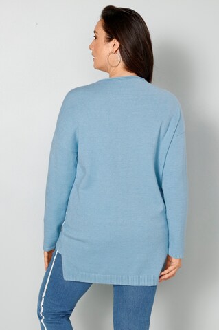 MIAMODA Sweater in Blue