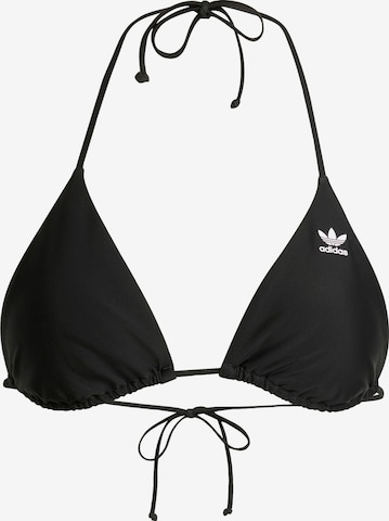 ADIDAS ORIGINALS Triangel Bikinitop 'Adic' in Schwarz: Vorderseite