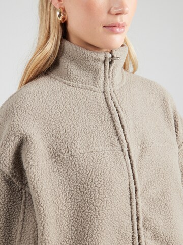 WEEKDAY Fleece Jacket 'Leia' in Brown