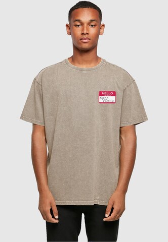 ABSOLUTE CULT Shirt 'Friends - Regina Phalange Tag' in Beige: voorkant