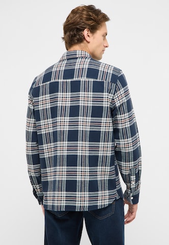MUSTANG Regular Fit Hemd 'Eastbridg ' in Blau