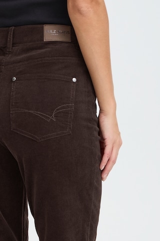 évasé Pantalon 'PZSally' Pulz en marron