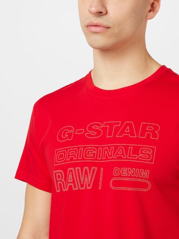 G-Star RAW Koszulka w kolorze czerwony