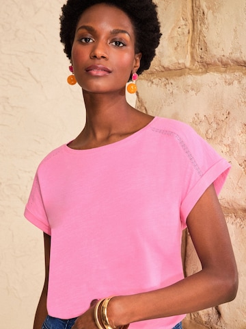 T-shirt love & roses en rose