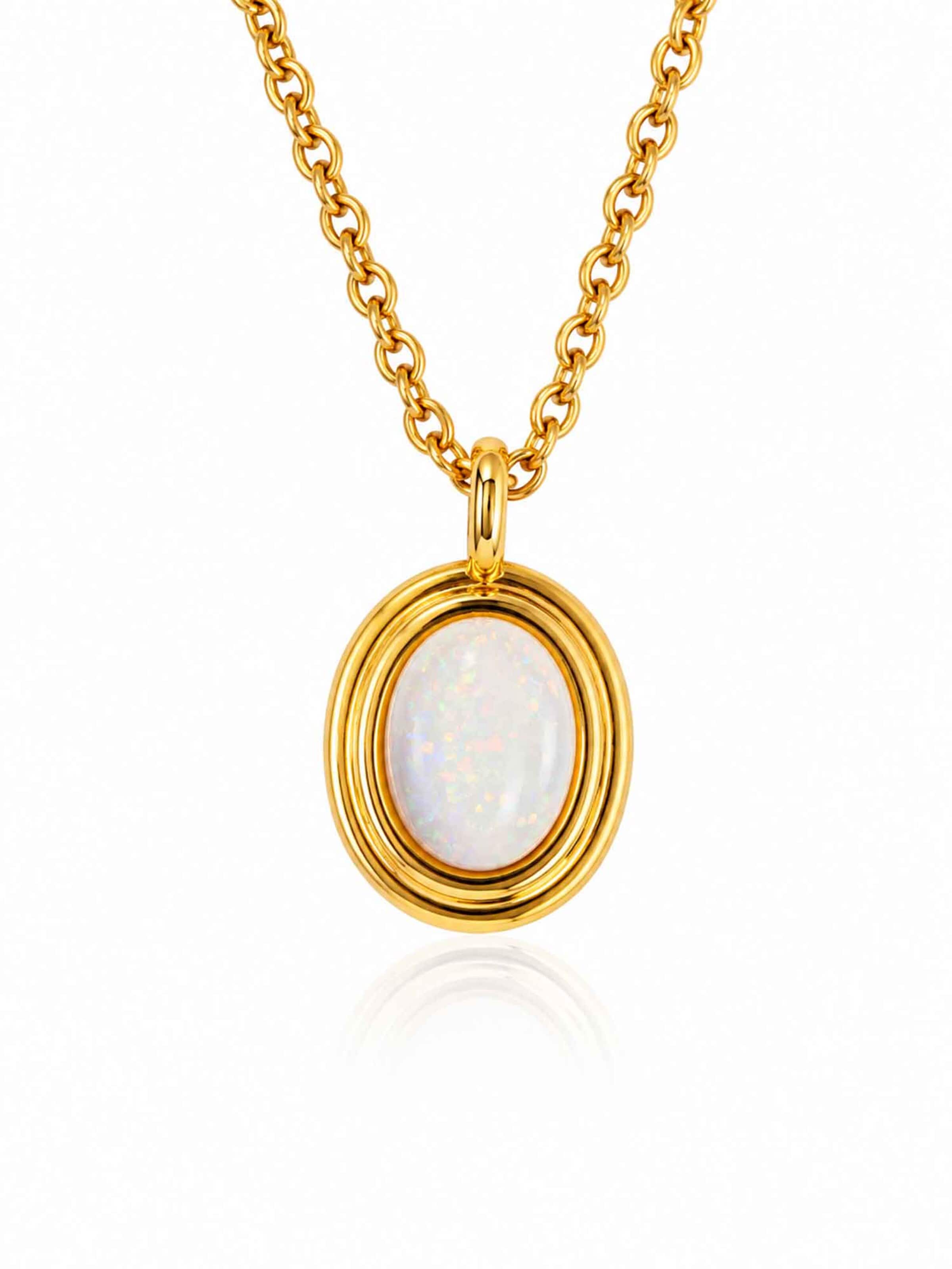 Collana 'Opal Pendant Necklace' di RteRme in oro