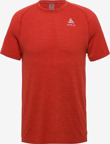 ODLO Performance Shirt 'Essential Seamless' in Red: front