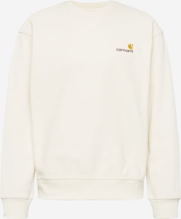 Carhartt WIPSweater majica 'American Script' - bež boja: prednji dio