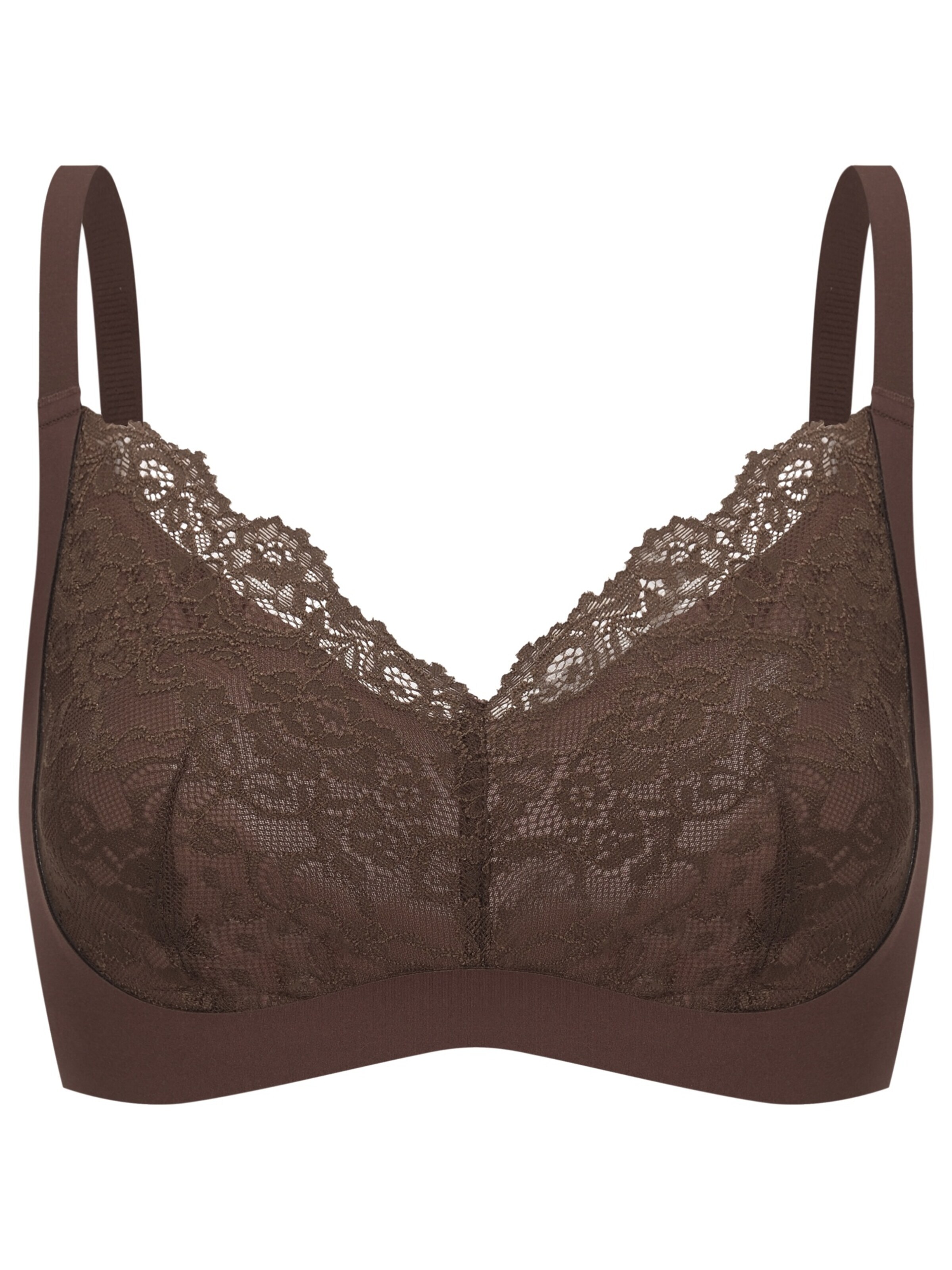 cfab BH 'Comfort BH mit Lace'‌‌‌‌‌‌‌‌ in Braun: Vorderseite