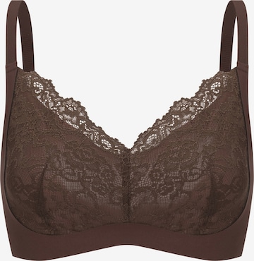cfab BH 'Comfort BH mit Lace' in Braun: Vorderseite