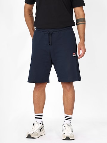 regular Pantaloni sportivi 'P-CROW SWEAT SHORTS' di DIESEL in blu