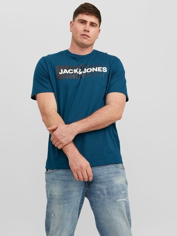 Jack & Jones Plus Shirt in Blue: front