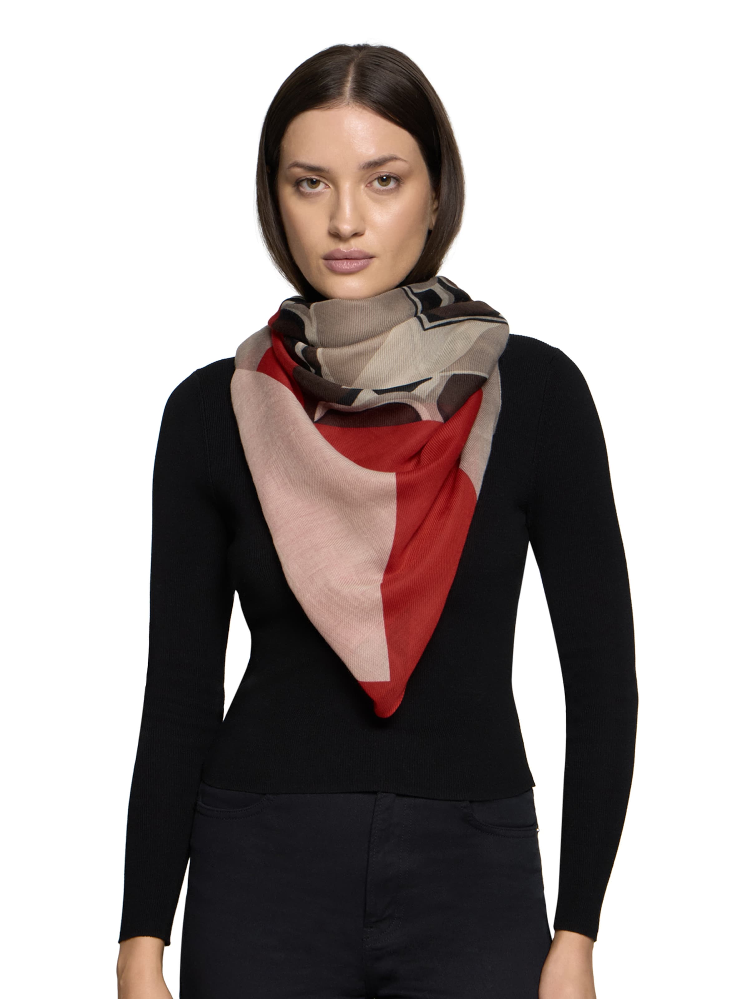 Betty Barclay Scarf in Brown: front