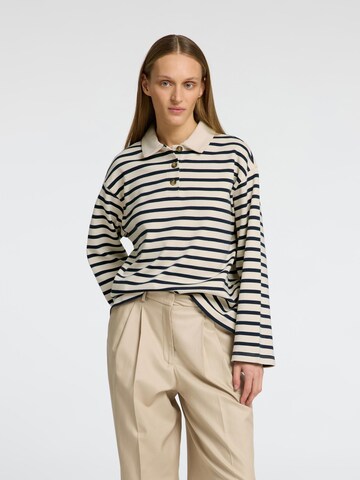 T-shirt SELECTED FEMME en beige : devant