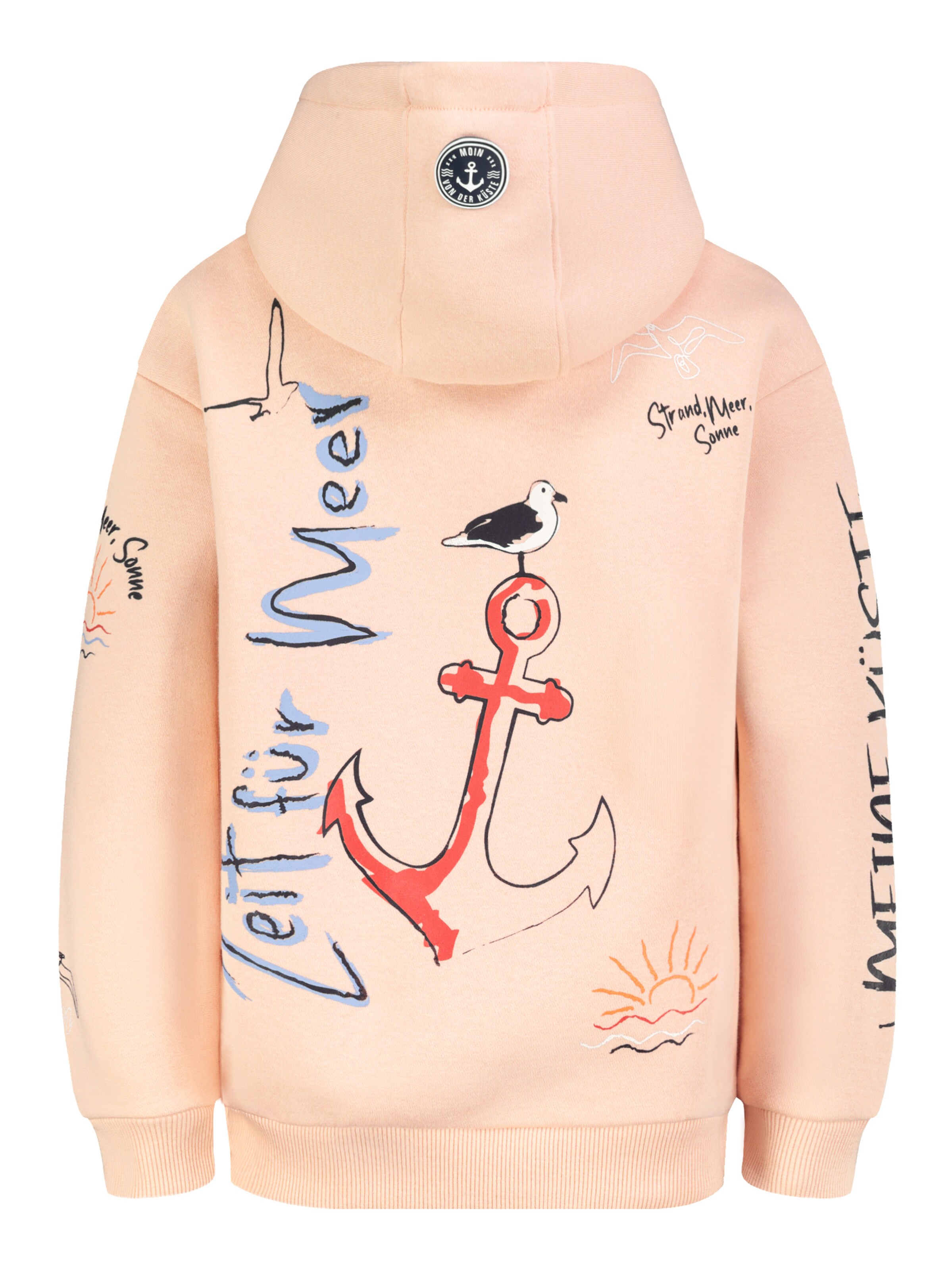 Sublevel Sweatshirt 'Moin' in Orange