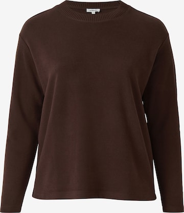 s.Oliver Sweatshirt in Bruin: voorkant