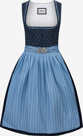 STOCKERPOINT Dirndl 'Dunja' in Blauw: voorkant