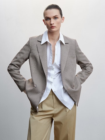 MANGO Blazers 'Charlott' in Bruin: voorkant