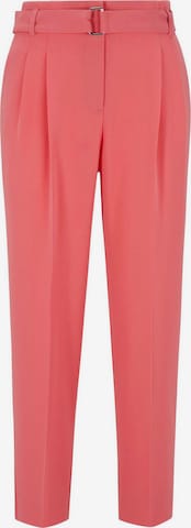 BOSS Pleat-Front Pants 'Tapiah' in Pink: front