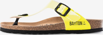 Bayton T-bar sandals 'Mercure' in Yellow: front
