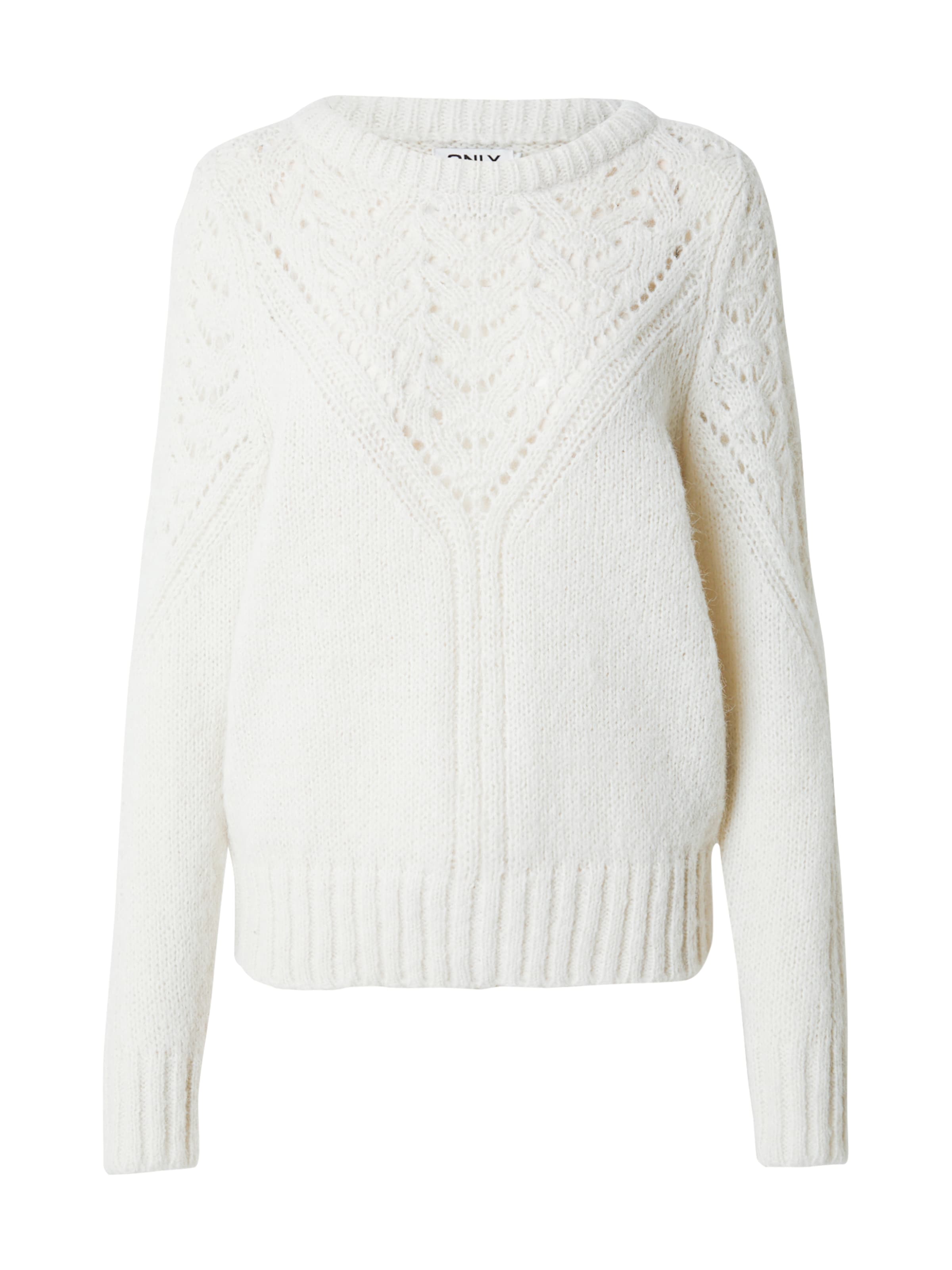 Pull-over 'ONLALPINA' ONLY en blanc : devant
