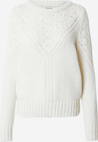 ONLY Pullover 'ONLALPINA' i hvid: forside