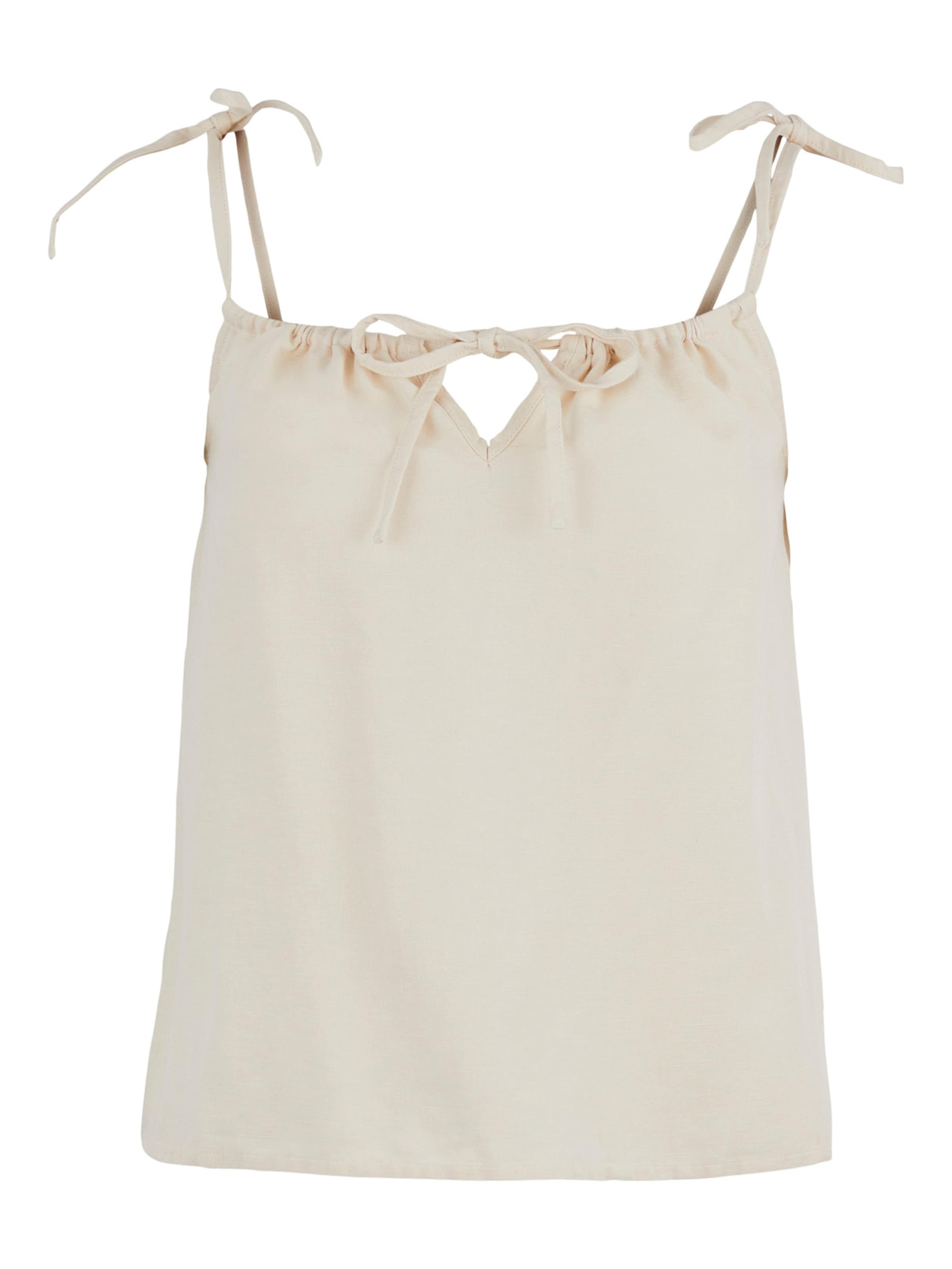 Top 'Sunna' di PIECES in beige: frontale