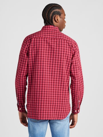 TOMMY HILFIGER - Regular Fit Camisa em vermelho