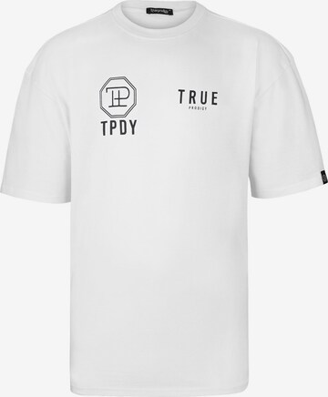 trueprodigy Shirt 'Eren' in Wit: voorkant