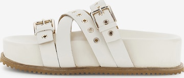 Mule CAFè NOIR en blanc : devant