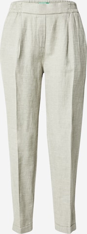 žalia UNITED COLORS OF BENETTON Standartinis Klostuotos kelnės: priekis