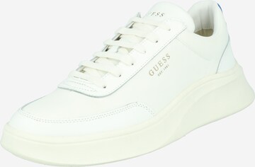 Sneaker bassa 'DOLO' di GUESS in bianco: frontale