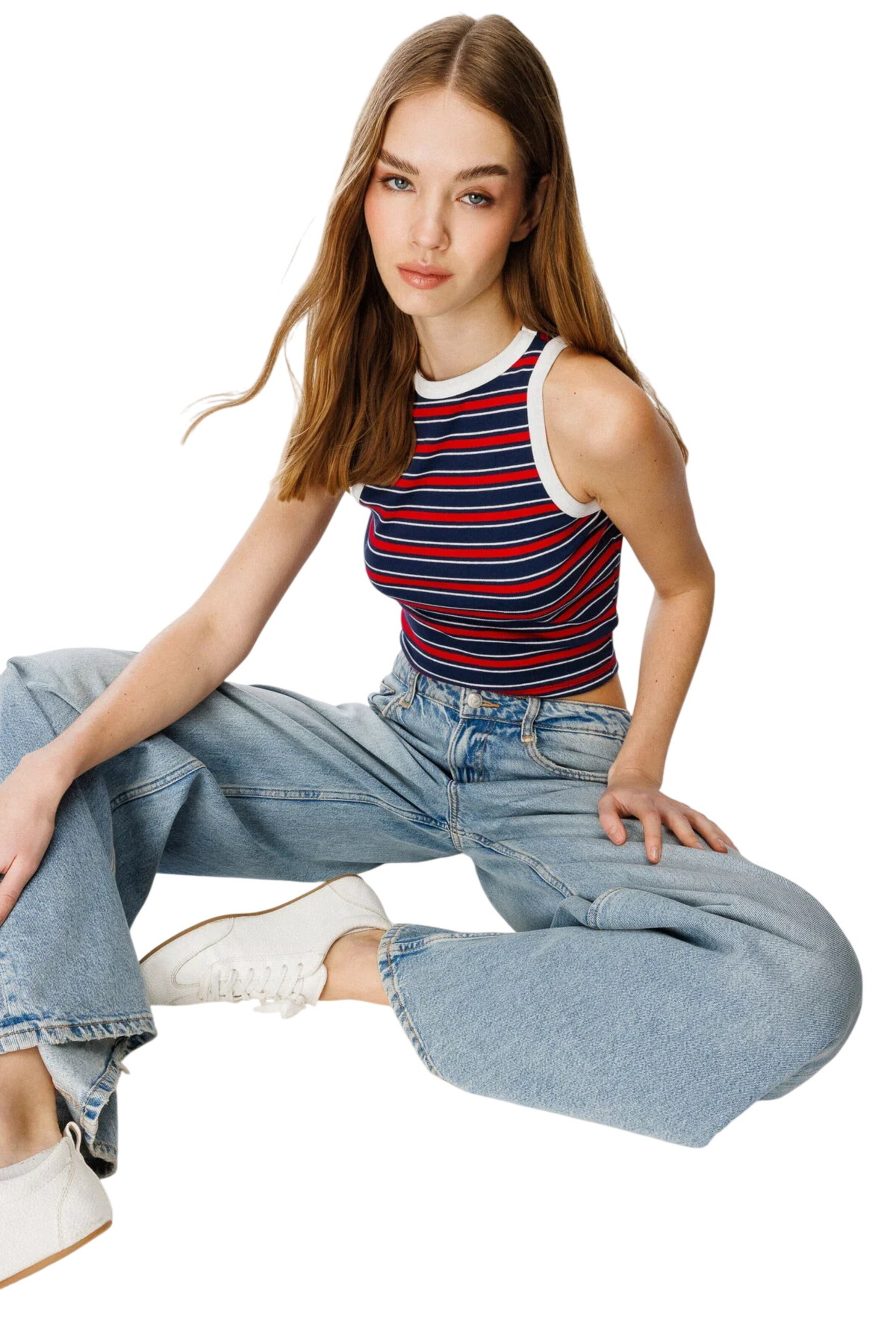 Alexa Dash Blouse in Blue