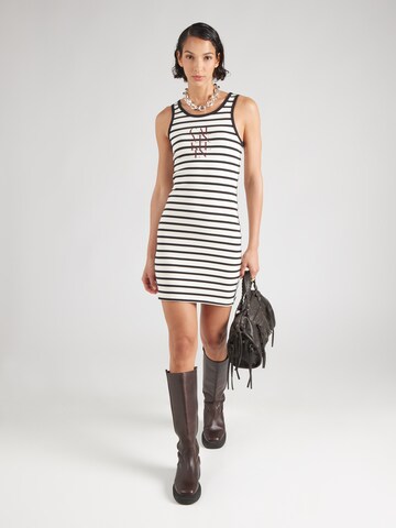 Calvin Klein Jeans Dress in White: front