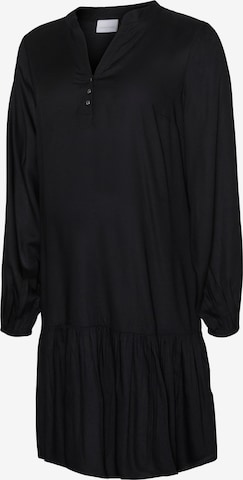 MAMALICIOUSKošulja haljina 'Mercy Lia' - crna boja: prednji dio