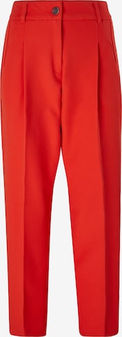 Effilé Pantalon à plis s.Oliver BLACK LABEL en rouge : devant