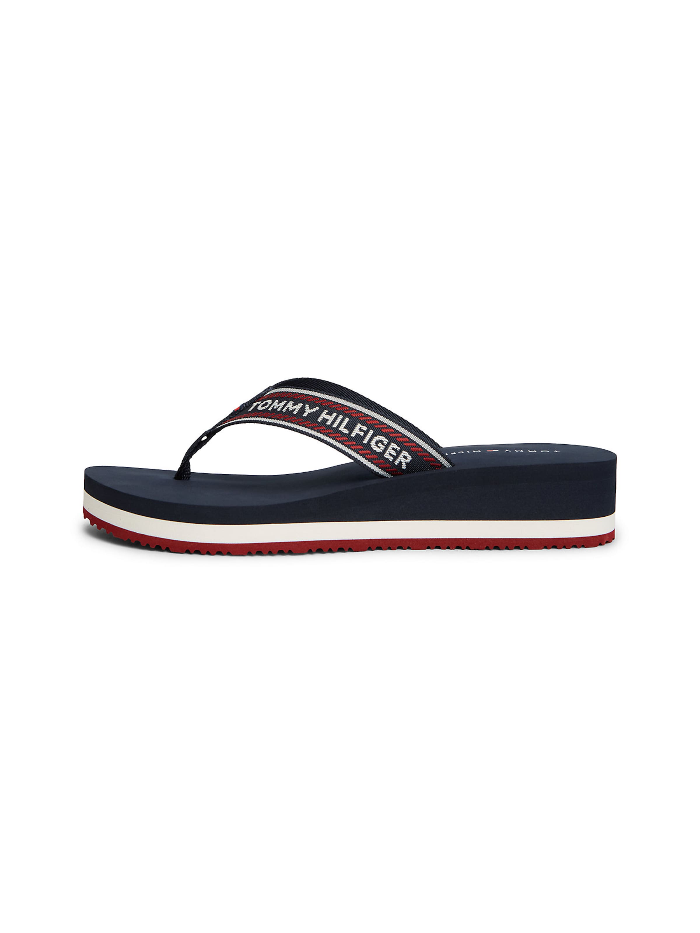TOMMY HILFIGER Teenslipper in Blauw: voorkant