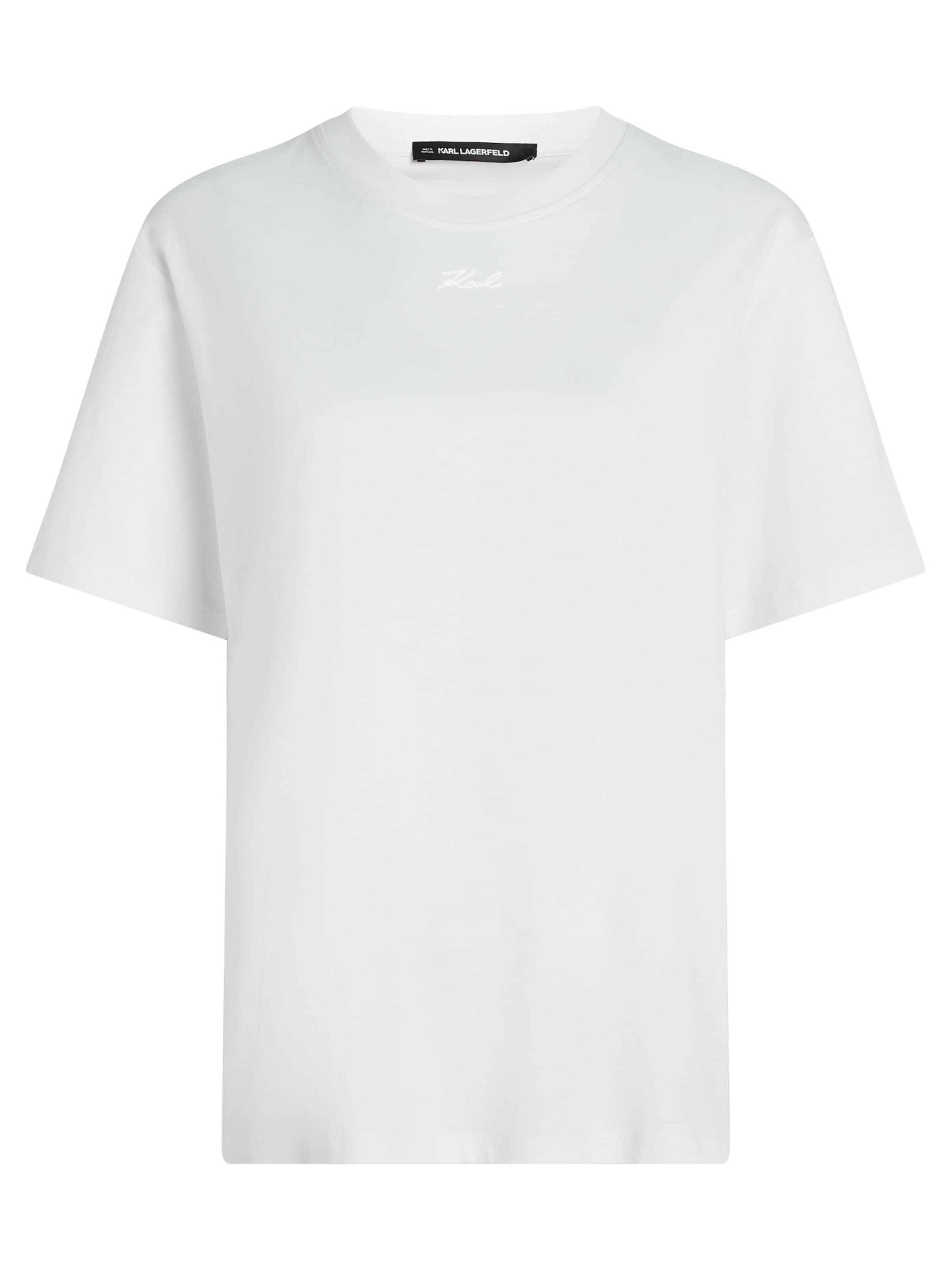Karl Lagerfeld - Camiseta en blanco: frente