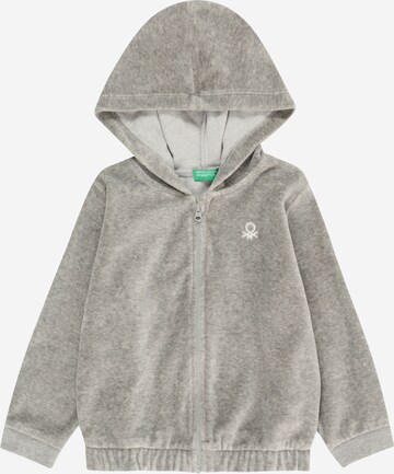 UNITED COLORS OF BENETTON Sweatjacke in Grau: predná strana