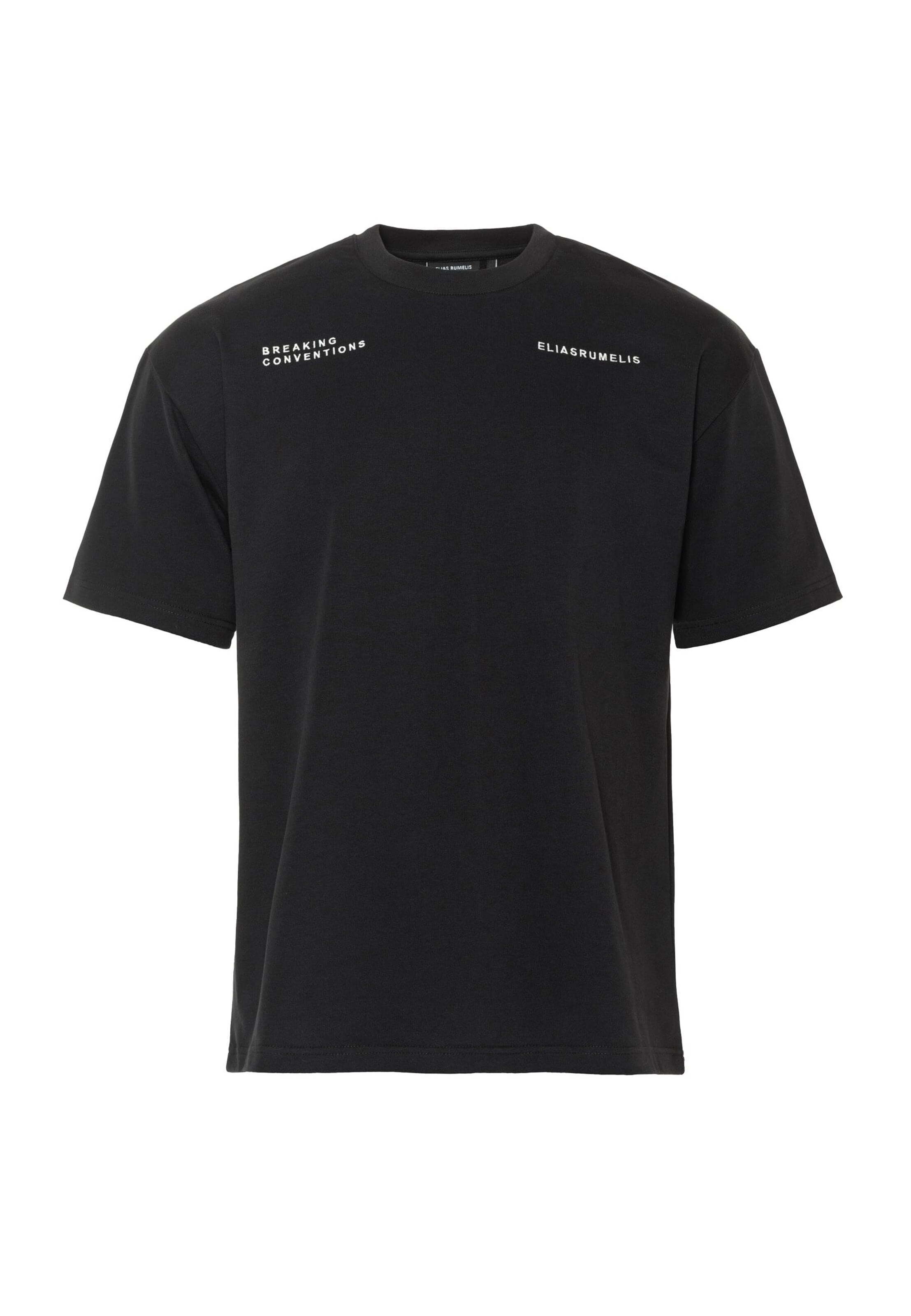 Maglietta 'Tucker' di Elias Rumelis in nero: frontale