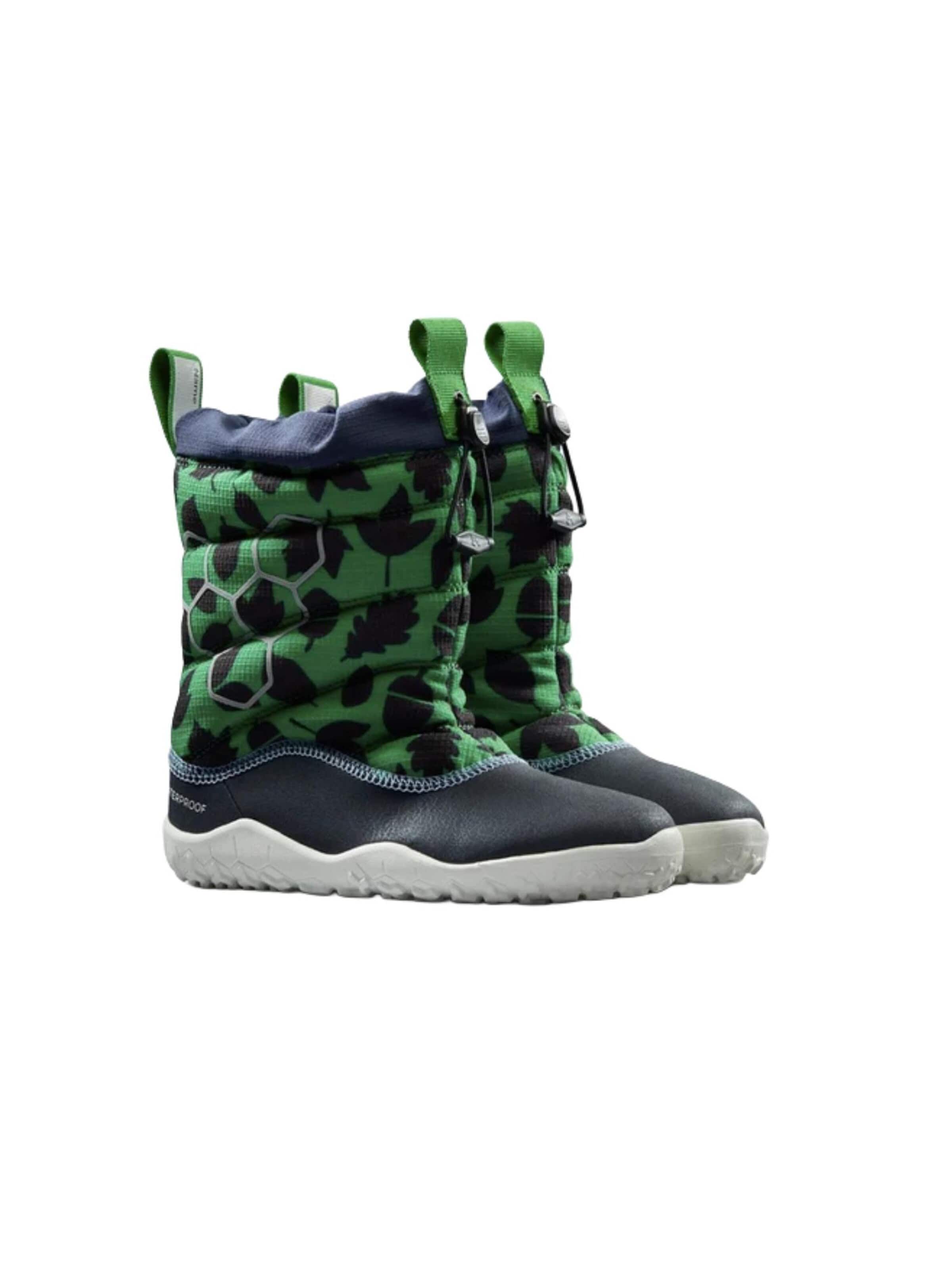 Vivo Barefoot Talvisaappaat 'LUMI FG X MUDDY PUDDLES PRESCHOOL' värissä vihreä