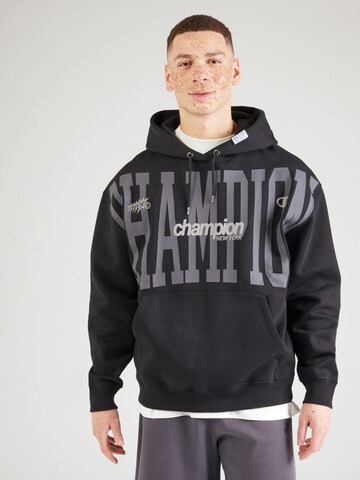 Champion Authentic Athletic Apparel Μπλούζα φούτερ σε μαύρο: μπροστά