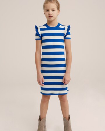 WE Fashion Jurk in Blauw