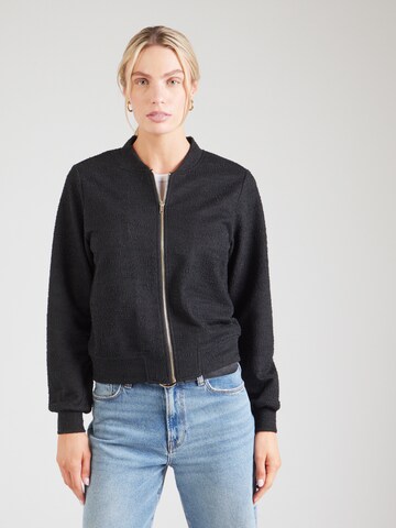 ABOUT YOU Sweat jacket 'Tania' in Black: front