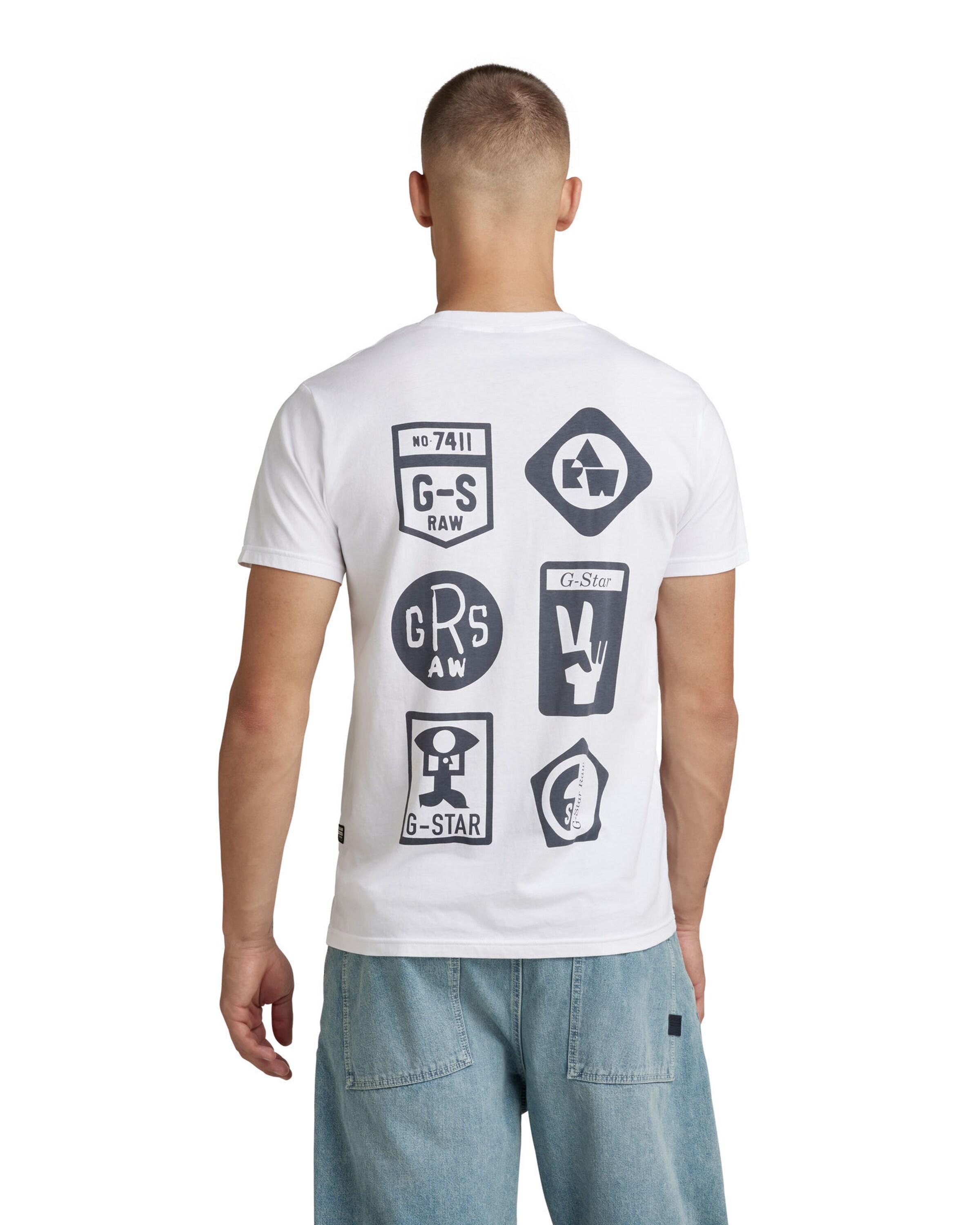 Männer Shirts G-Star RAW Shirt in Weiß - ZM18513