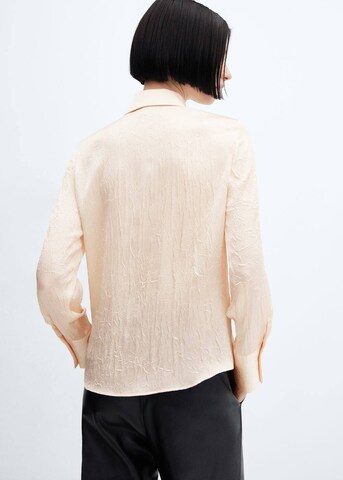 MANGO Blouse 'Arru' in Beige