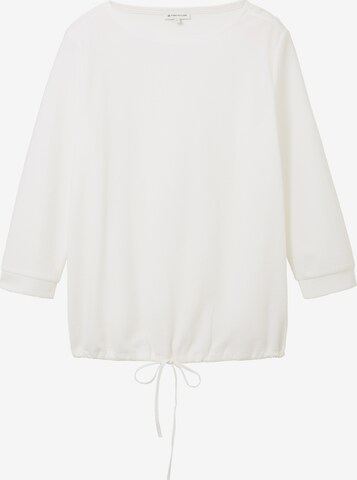 T-shirt TOM TAILOR en blanc : devant